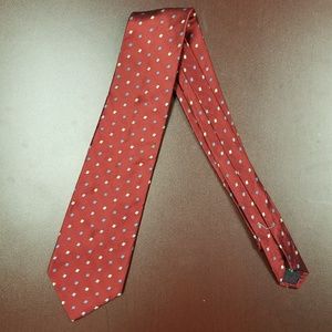 Tom James Executive Collection Red 100% Silk Tie